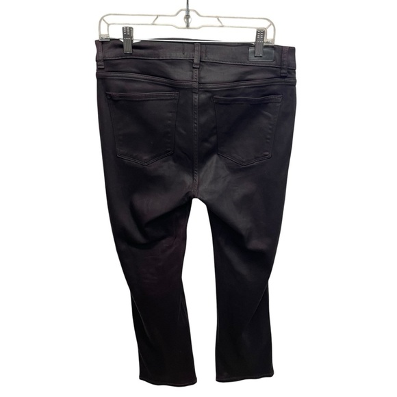 DL1961 Womens Coated Denim Mara Straight Leg Jeans Aubergine size 31 - Picture 3 of 8